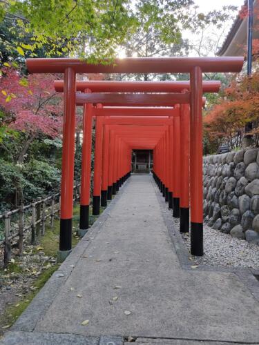 法多山尊永寺の赤鳥居